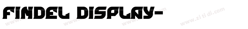 Findel Display字体转换